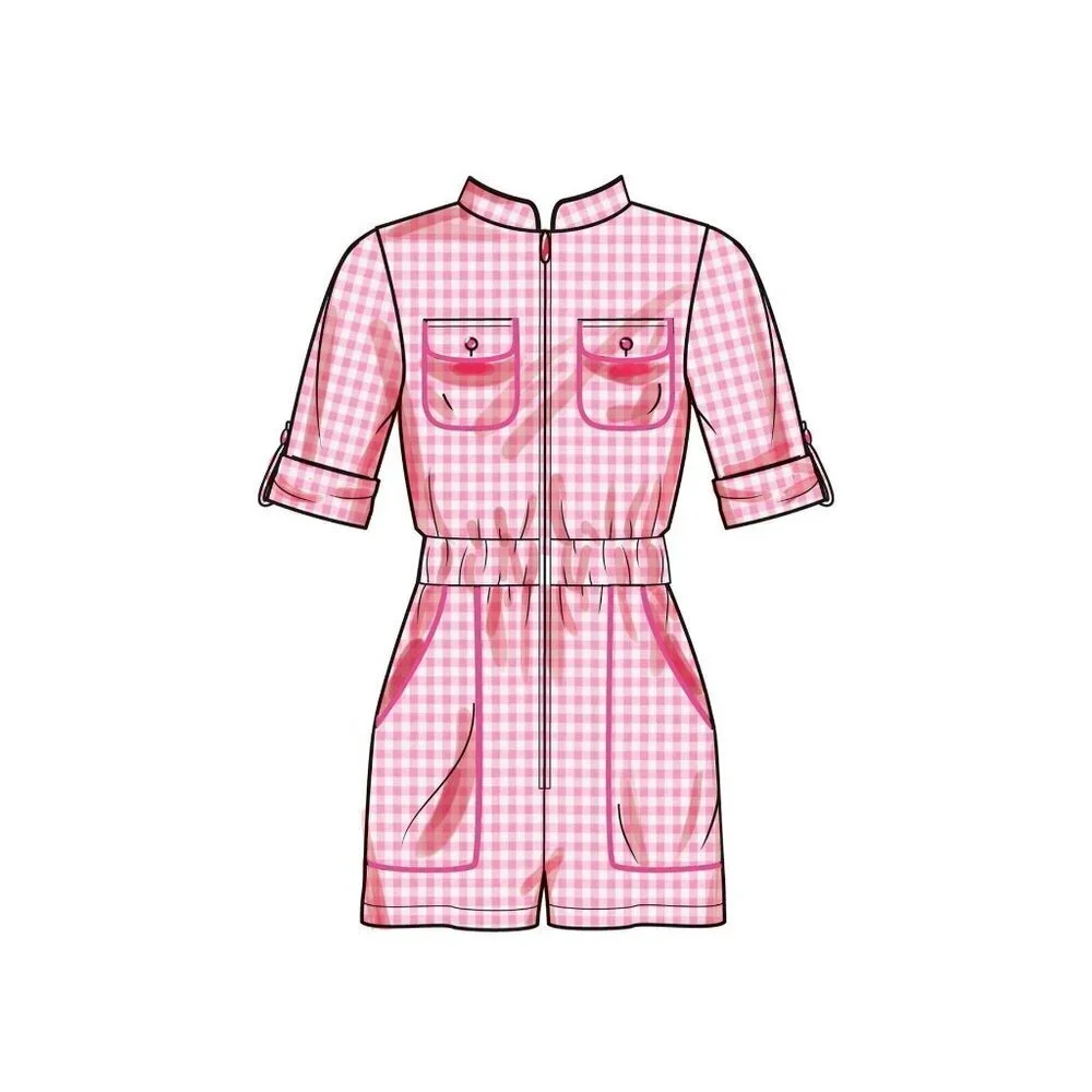Simplicity Sewing Pattern 9722 R11705 Jumpsuit Romper Dress Girls‎ Size 3-6